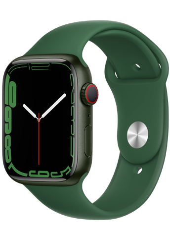 Apple Watch 7 – 45mm – Green Aluminium Case – Clover Sport Band – 4G