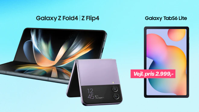Frit valg: Galaxy Z Fold4 og Z Flip 4