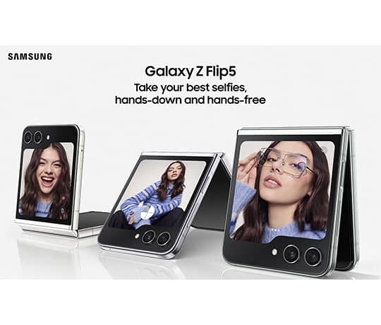 Opgradér dit selfie-game med Samsung Galaxy Flip5