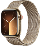 Watch Series 9 GPS + Cellular 41mm Gold Stainless Steel Case - Gold Milanese Loop