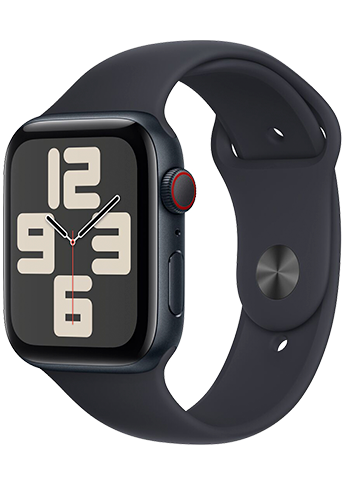 Apple Watch SE GPS + Cellular 40mm Midnight Aluminium Case - Midnight Sport Band - S/M