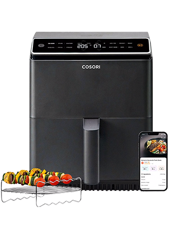 Cosori Air Fryer Dual Blaze Black 6,4L