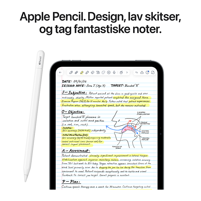 Billede fremhæver Apple Pencil